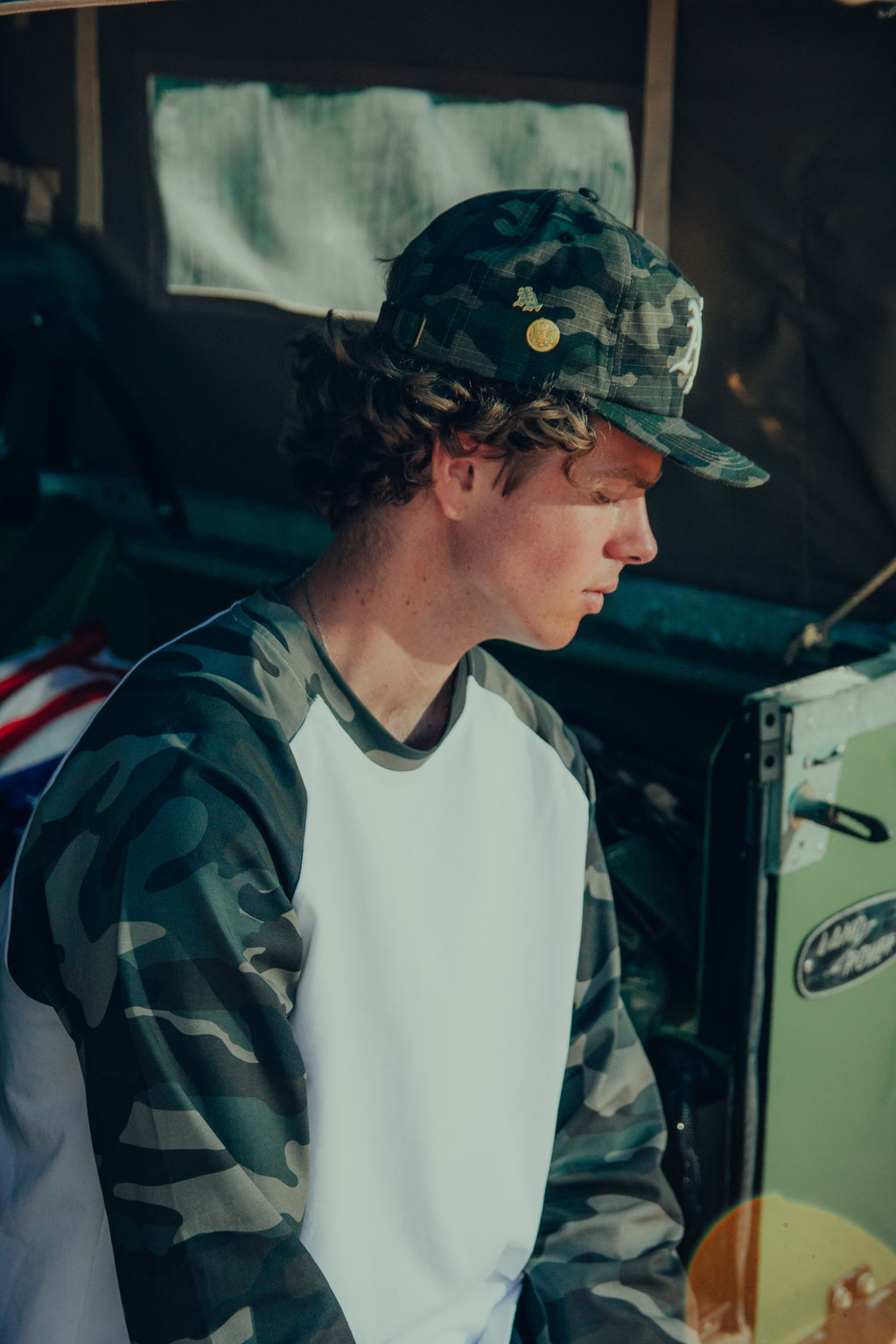 Woodland camo snapback