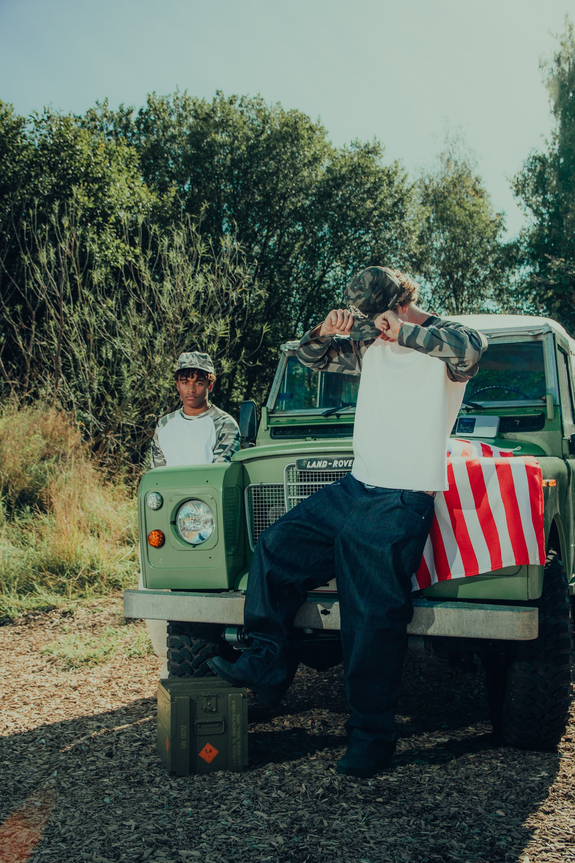 Woodland camo long sleeve