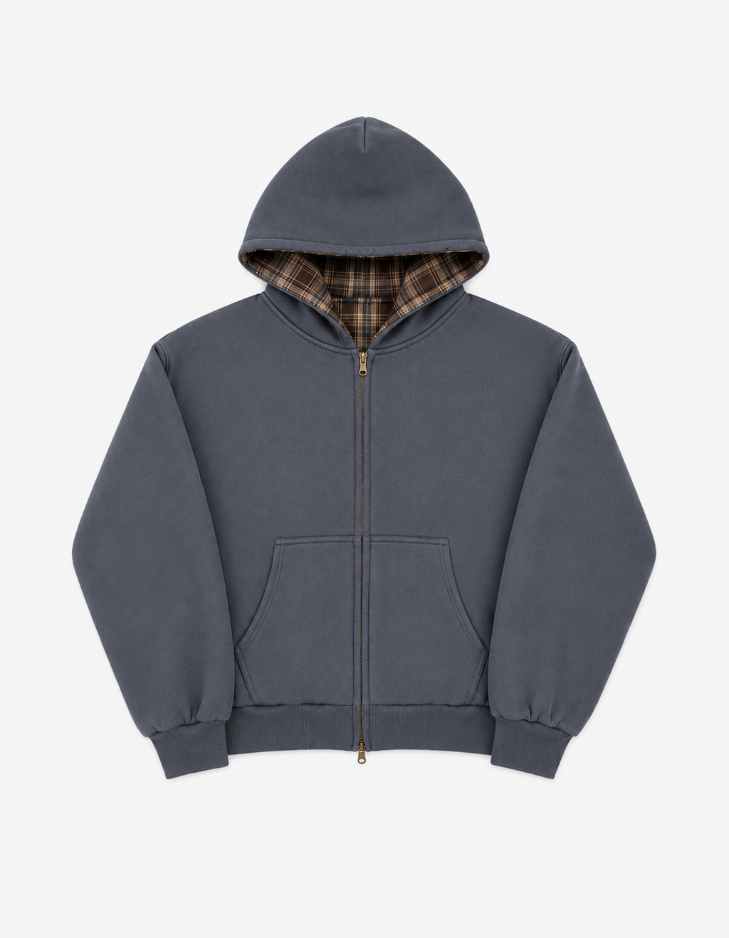 Reversible Plaid Zip Hoodie – Andre's Atelier
