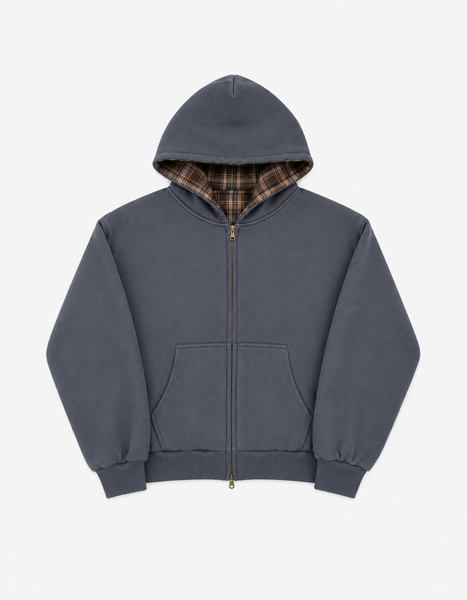 Reversible Plaid Zip Hoodie – Andre's Atelier