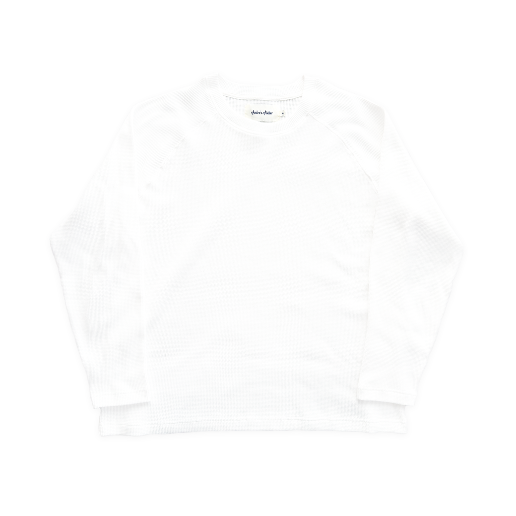 Raglan waffle/knit L/S