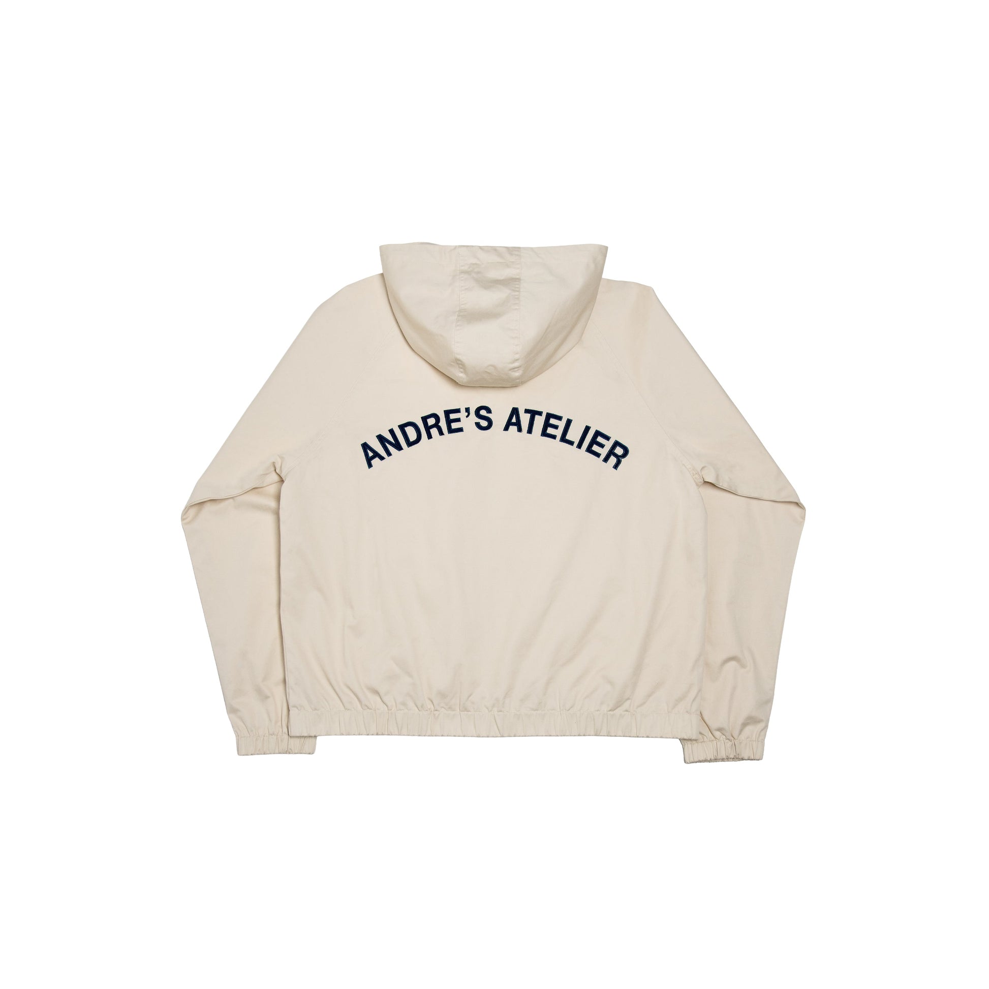 Flat lay back - Lightweight jacket - Summer jacket - Raglan sleeves - Back embroidery - Gold hardware - beige 