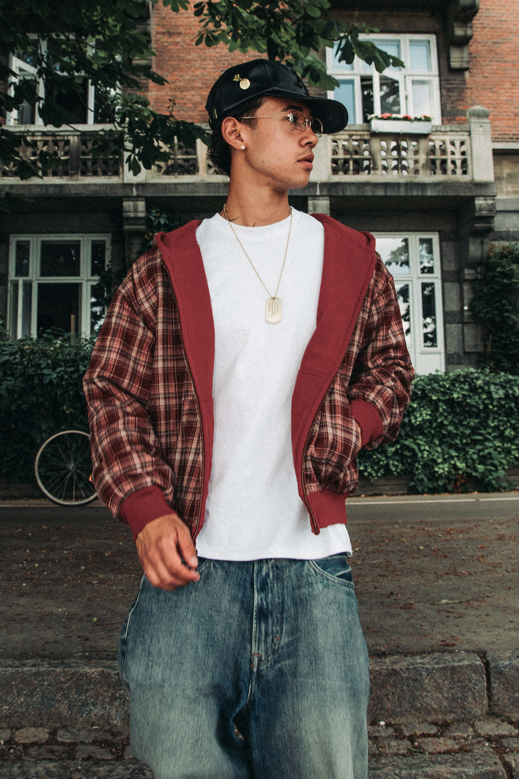 Reversible Plaid Zip Hoodie