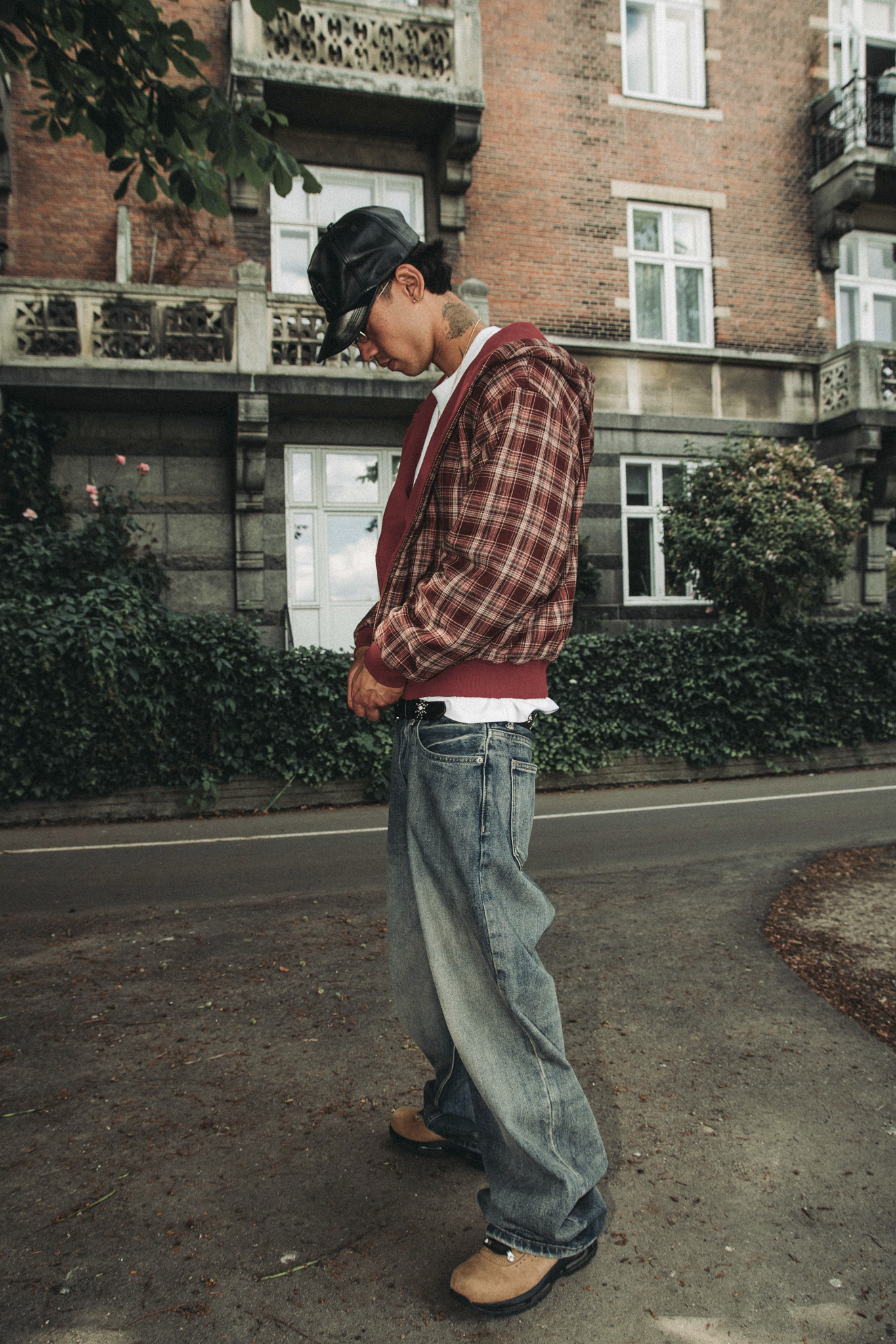Reversible Plaid Zip Hoodie