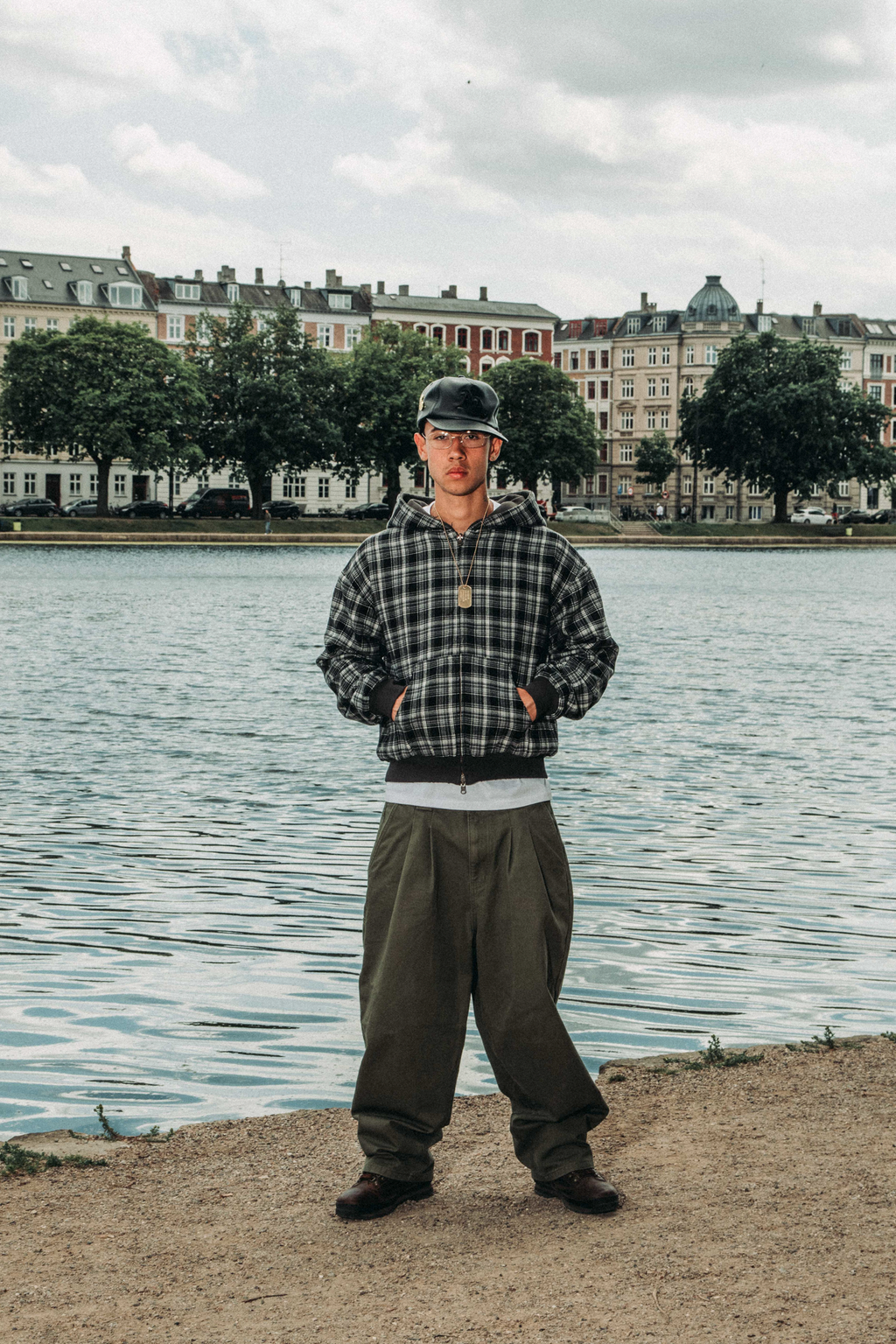 Reversible Plaid Zip Hoodie