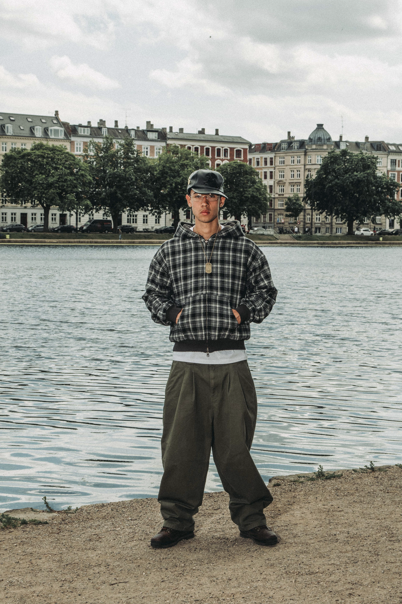 Reversible Plaid Zip Hoodie