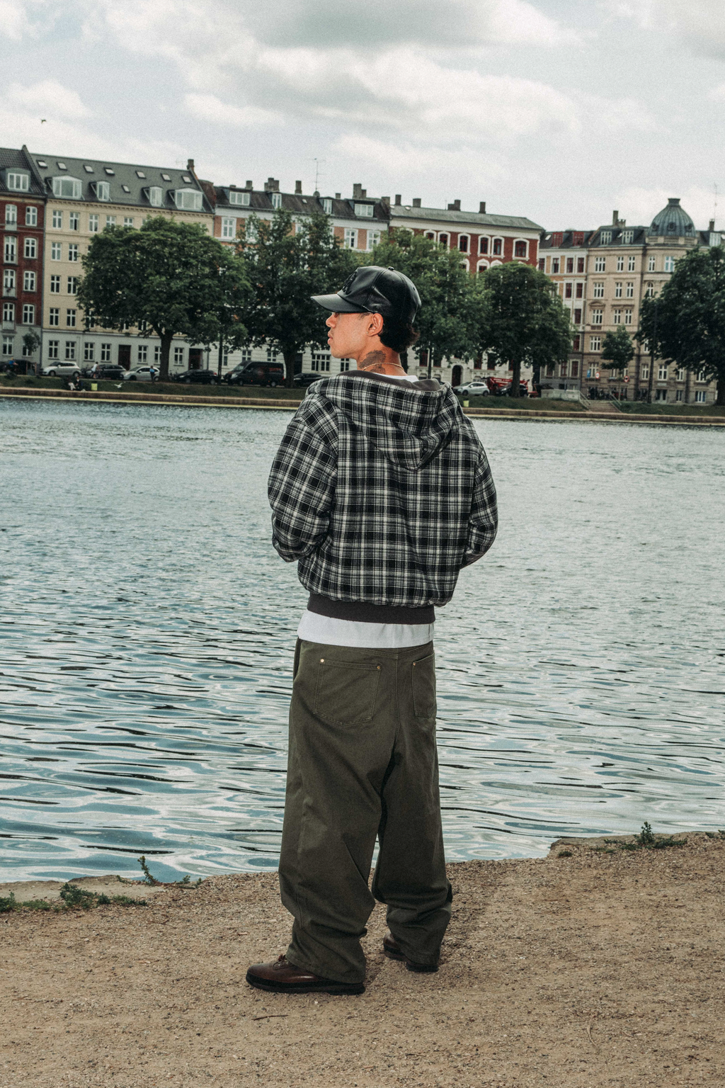 Reversible Plaid Zip Hoodie