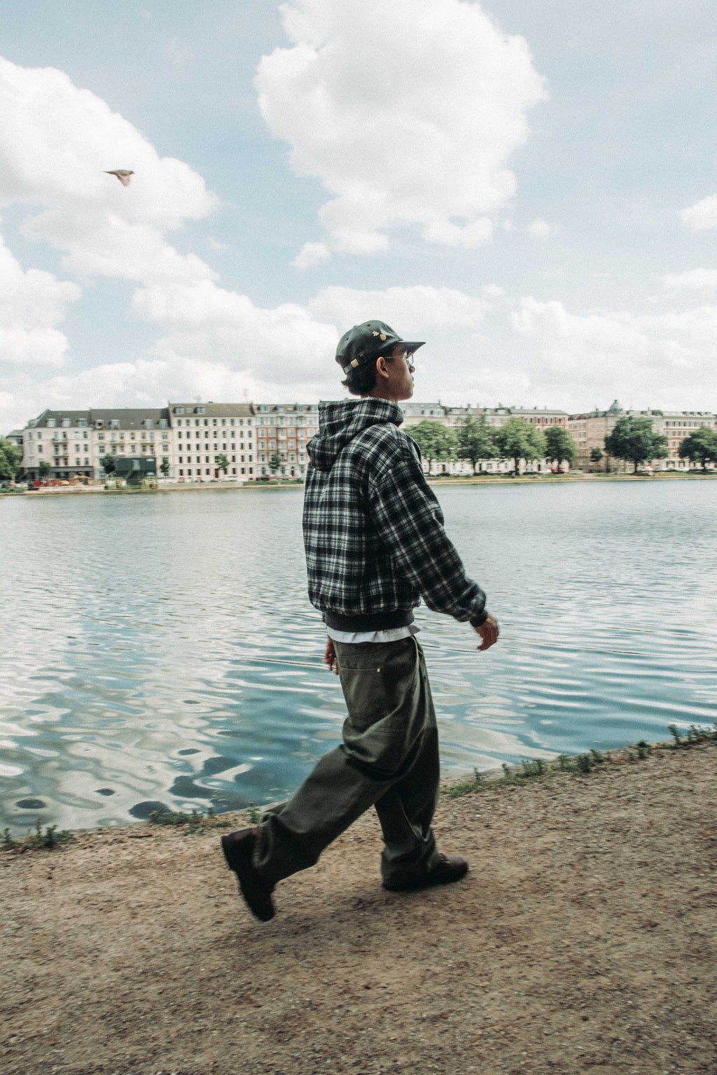 Reversible Plaid Zip Hoodie