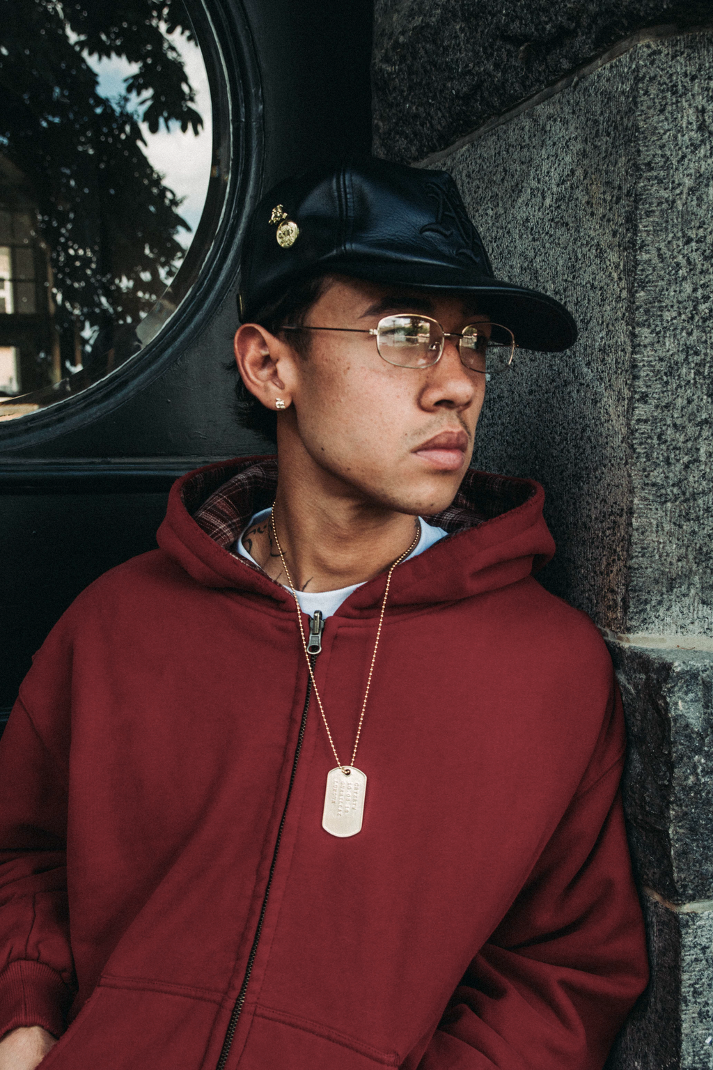 Reversible Plaid Zip Hoodie