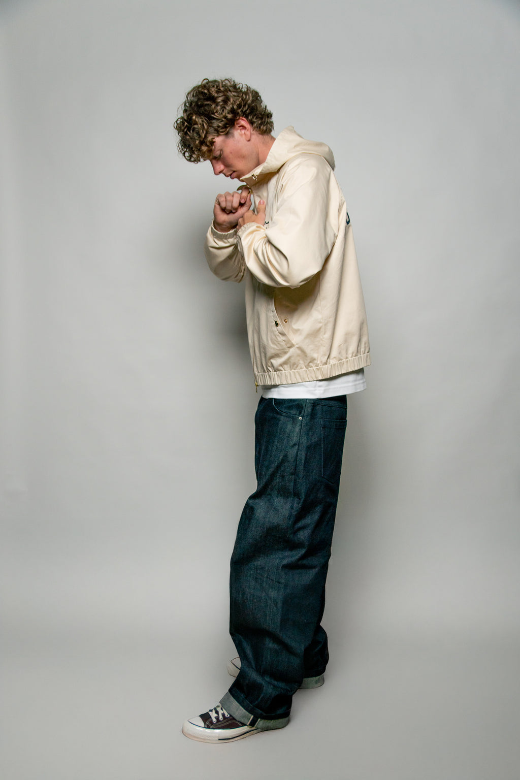 Side profil - Model picture - Lightweight jacket - summer jacket - raglan sleeves 