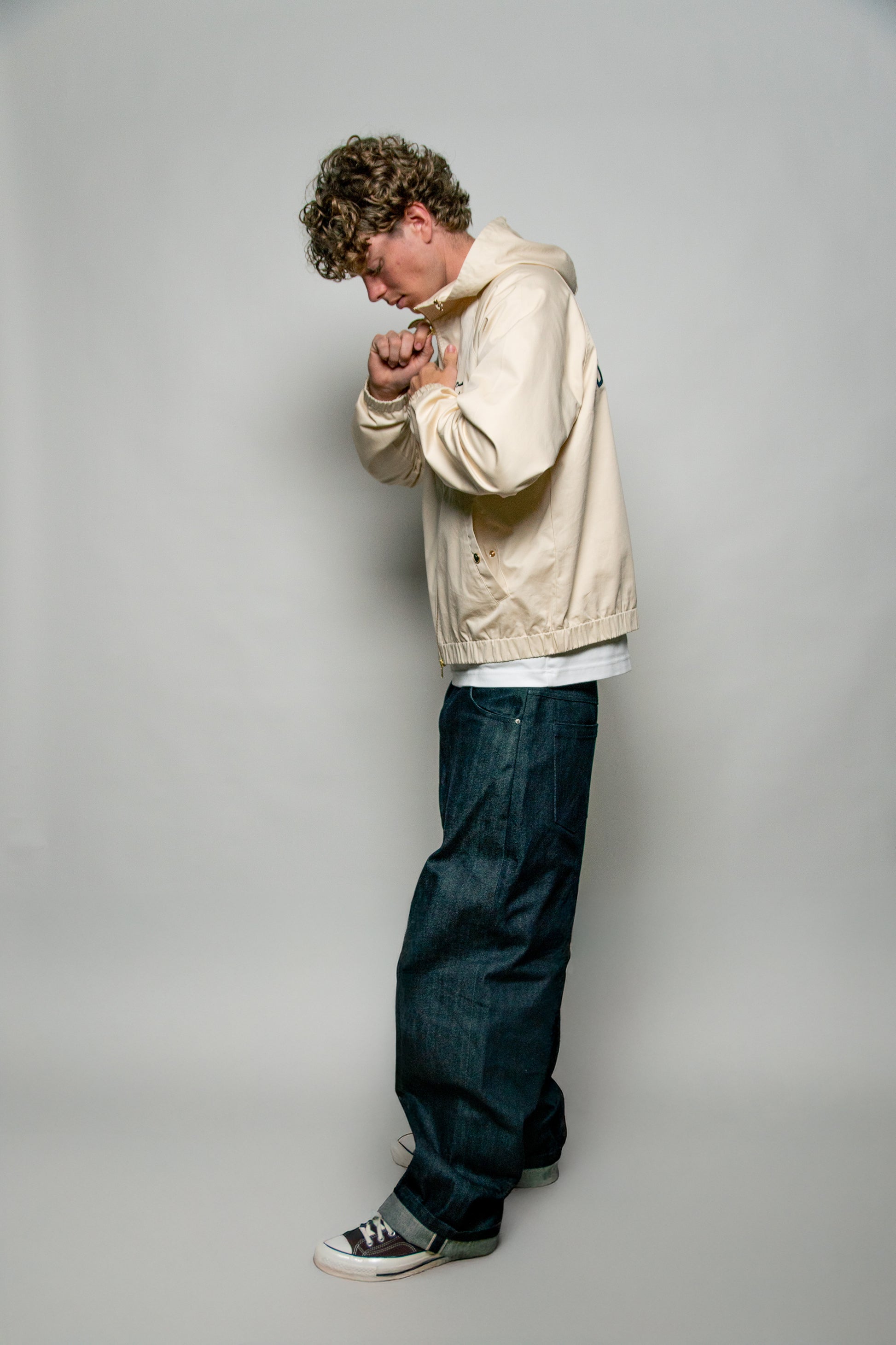 Side profil - Model picture - Lightweight jacket - summer jacket - raglan sleeves 