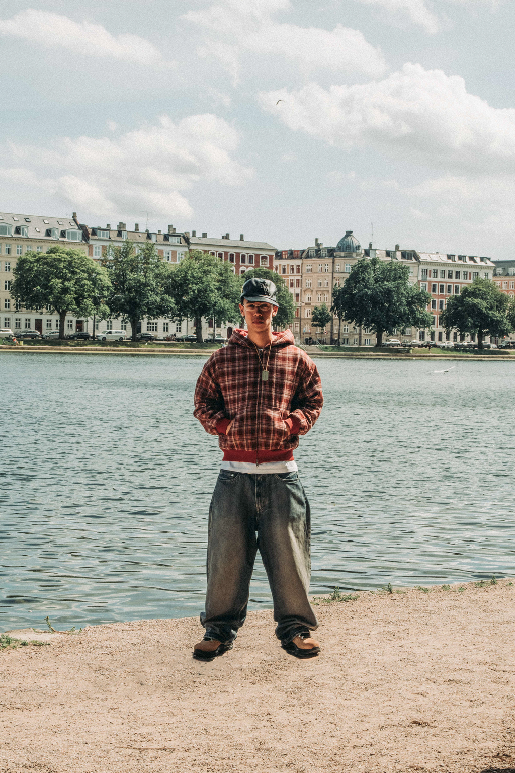 Reversible Plaid Zip Hoodie